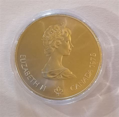 5 dollars en argent Élisabeth II Olympiades de Montréal Escrime 1976