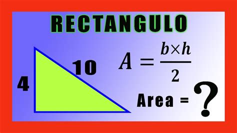 👉 Area De Un Triangulo Rectangulo Conociendo La Hipotenusa Youtube