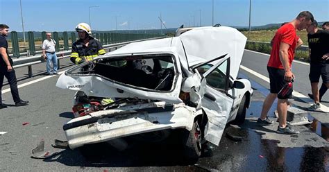 Foto Accident Cu O Victim Pe Autostrad La Cobor Rea De La Margina