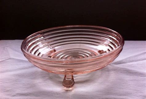 Pink Manhattan Anchor Hocking Candy Dish By Msgsantiques On Etsy