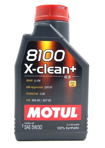 Olej Silnikowy Syntetyczny Motul 8100 X Clean 1 L 5W 30 106376 Za 144