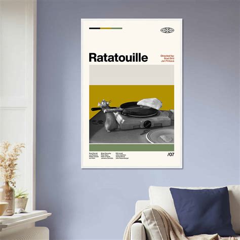 Ratatouille Movie Poster, Ratatouille Print, Minimalist Movie Poster - Citiesbox