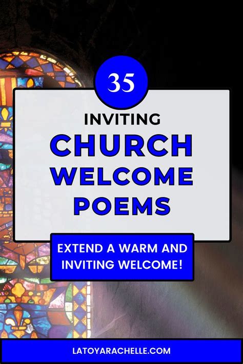 Church Welcome Poems: Make Newcomers Feel Right at Home | Church ...