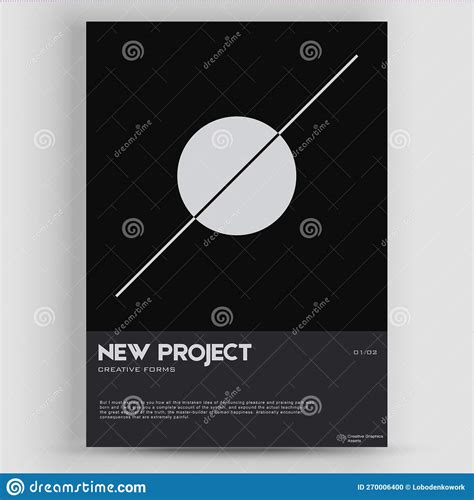 Bauhaus And Swiss Pattern Background Graphic Template Made With Bold