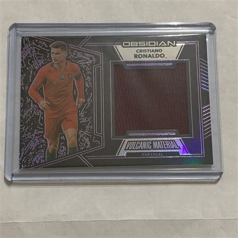 Panini Obsidian Soccer Cristiano Ronaldo Volcanic Material