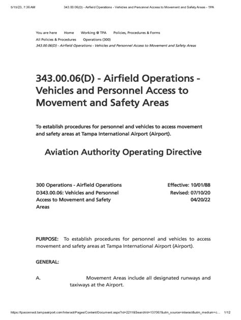 Fillable Online Section Airfield Vehicle Operations Fax Email Print