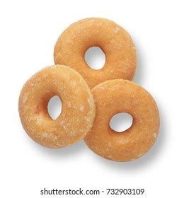 Sugar Glazed Ring Doughnuts Above Isolated Stock Photo 732903109 | Shutterstock