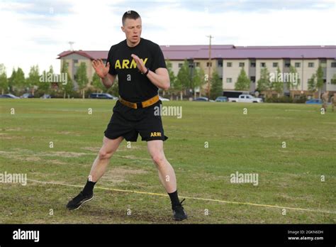 Staff Sgt Timothy Iott 59th Signal Battalion Laterals Across A Field