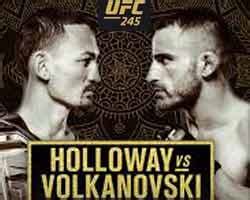 Max Holloway vs Volkanovski full fight video UFC 245