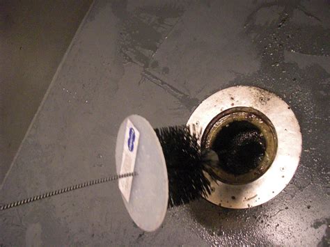 Commercial Drain Cleaning Brush for 3" & 4" Drains with Splash Guard ...