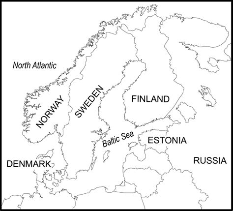 Norwegian Sea Europe Map