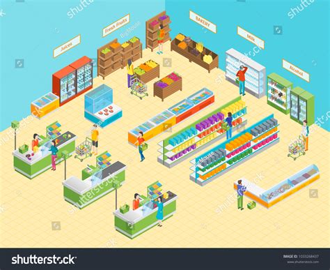 95 Supermarket floor plan Stock Illustrations, Images & Vectors ...