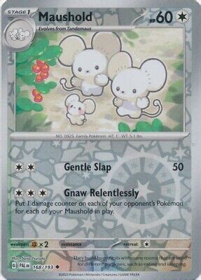 Reverse Holo Maushold Uncommon Sv Paldea Evolved Pokemon Tcg