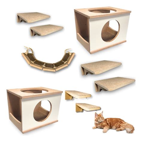 Playground Para Gato P S Mdf Premium Super Resistente Montado