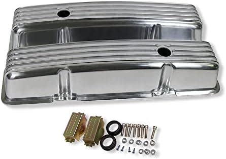 Demotor Performance Retro Finned Polished Aluminum Tall Valve Covers