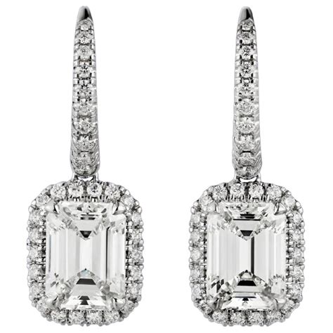 GIA Certified 8 Carat Oval Cut Diamond Drop Dangle Earrings VVS Clarity