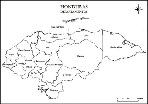 Printable Honduras Map Labeled – Free download and print for you.