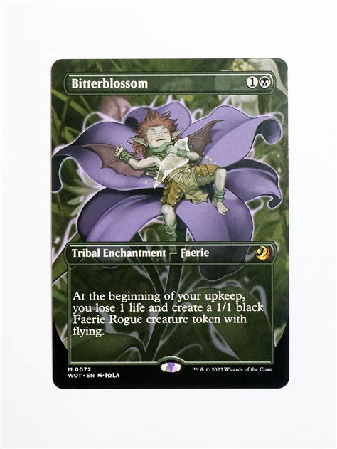 Bitterblossom 0072 Holo From Wilds Of Eldraine Enchanting Tales WOT