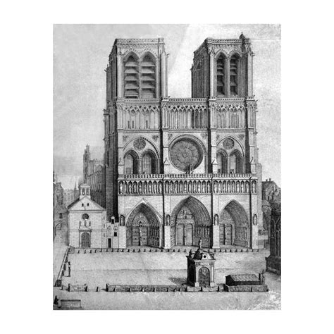 Comprar Cuadro Plaza De La Catedral De Notre Dame En París 1699