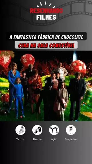 A Fantastica Fábrica de Chocolate CENA NA SALA COMESTÍVEL filmes