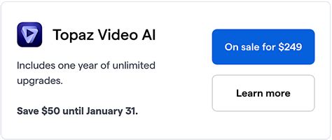 Topaz Video Ai Version Released Together With A New Discount On The