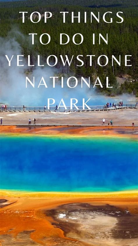 Best Things To Do In Yellowstone National Park As Recommended By