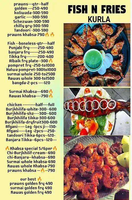 Menu Of Fish N Fries Kurla Mumbai