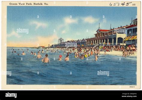 Ocean View Park, Norfolk, Va. , Beaches, Seas, Tichnor Brothers ...