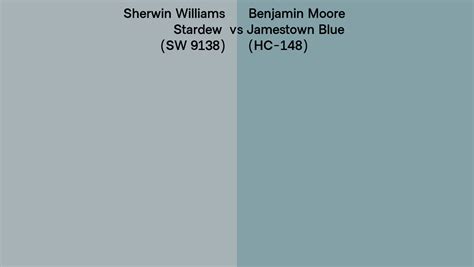 Sherwin Williams Stardew Sw Vs Benjamin Moore Jamestown Blue Hc