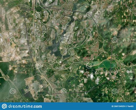 Putrajaya Malaysia High Res Satellite No Legend Stock Illustration