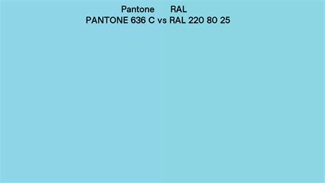 Pantone 636 C Vs Ral Ral 220 80 25 Side By Side Comparison