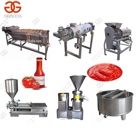 Commercial Tomato Paste Ketchup Making Production Line Tomato Puree