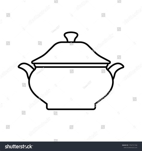 Tureen Icon Simple Vector Icon Tureen Stock Vector Royalty Free