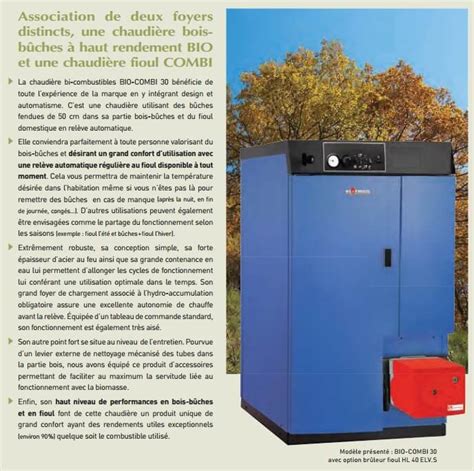 Chaudi Re Automatique Bois B Che Fioul Bio Combi Hs France