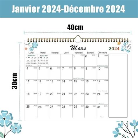 Calendrier Mural Familial Design Fran Ais Grand Format