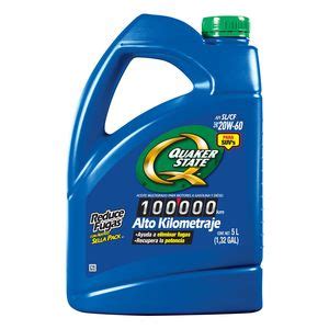 Quaker State Aceite Para Motor Alto Kilometraje Suv W De Litros