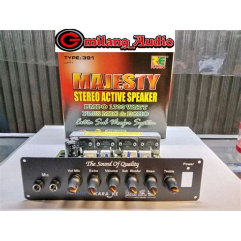 Jual Kit Power Amplifier Aktip Speaker Stereo Majesty Plus Echo