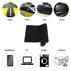 Lzlrun Matte Black Vinyl Wrap Self Adhesive Air Release Bubble