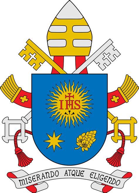 Brasão Do Papa Francisco Pope Francis Crest Clipart Large Size Png