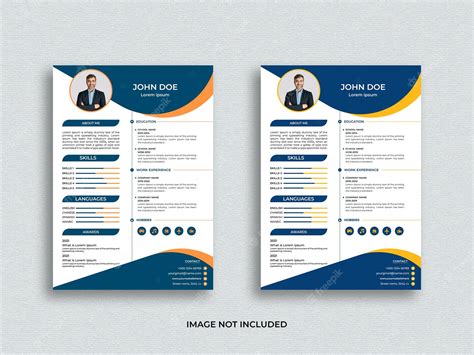 Diseño De Plantilla De Cv Creativo Limpio Y Simple Vector Premium