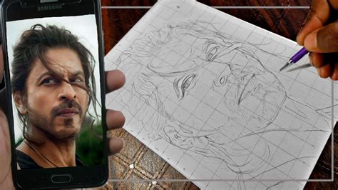 Pathan SRK portrait in 2023 | Realistic sketch, Outline drawings, Drawings