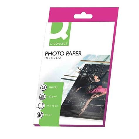 25 Blatt Fotopapier Inkjet Photopapier 10x15cm 260 g qm weiß