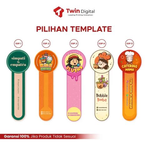 Custom Sticker Seal Segel Toples Packaging Ekslusif Twin Digital