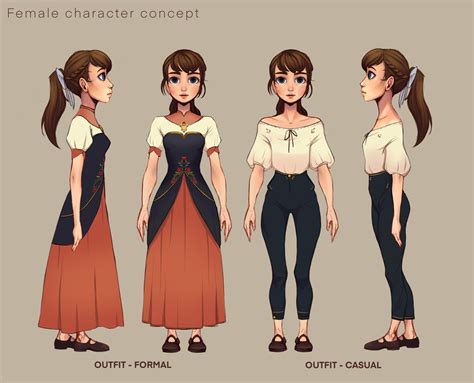 Artstation Character Design Clothing Variants