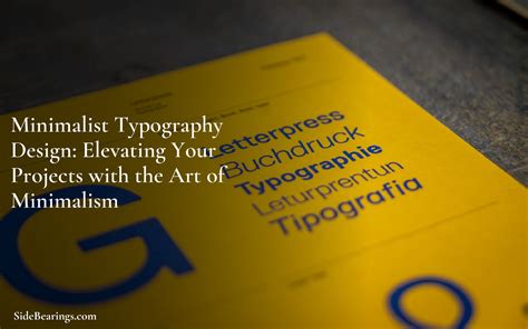 minimalist typography design