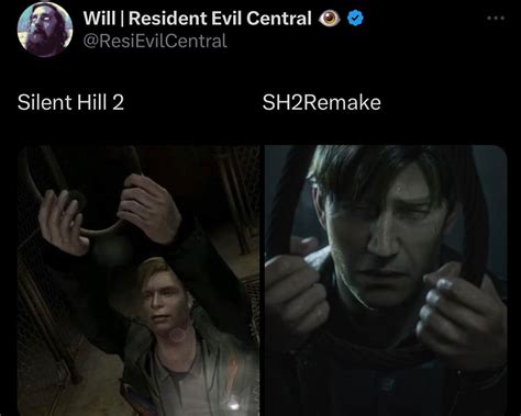 Two Screenshots Of The Characters In Resident Evil Central And Silent