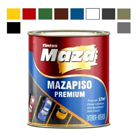 Tinta Para Piso e Muro Premium Maza 900ml Super Resistênte Shopee