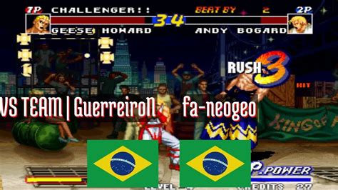 Real Bout Fatal Fury FT10 VS TEAM GuerreiroN BR Vs Fa Neogeo