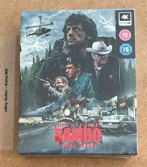 Rambo First Blood Uk Zavvi Exclusive K Blu Ray Slipcase