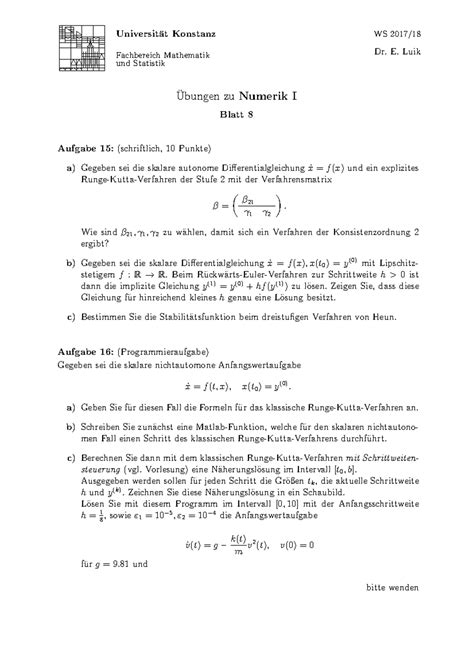 Blatt 08 Questions And Tasks Universit At Konstanz Fachbereich